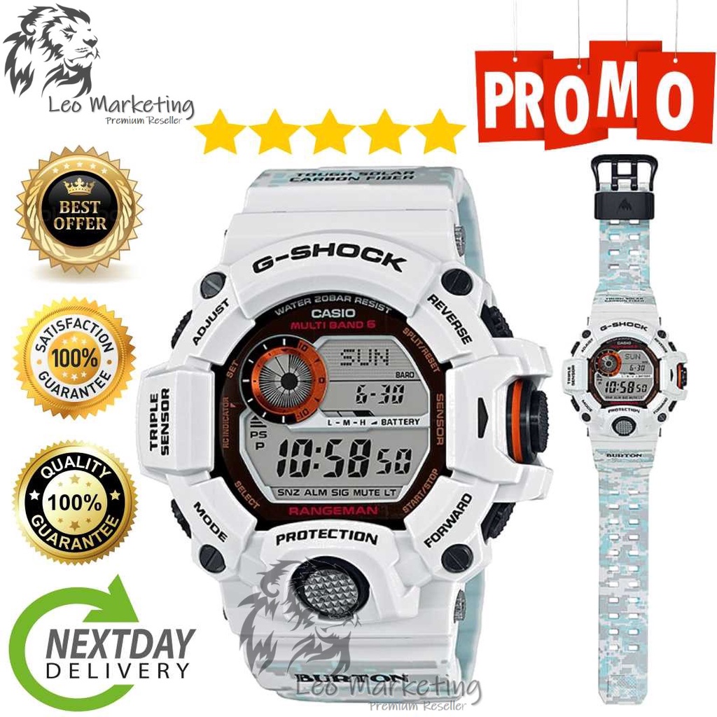 100%Ori Premium Set Japan Made GW9400 White Rangeman for Men GW-9400BTJ ...