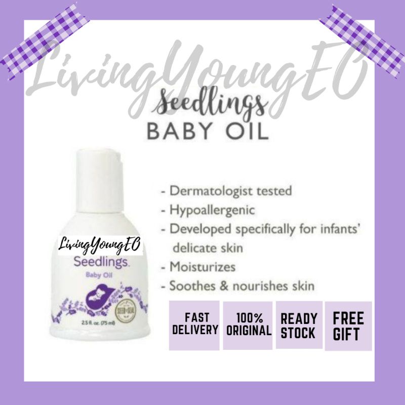 Young Living Seedlings Baby Oil, Calm 75ml Made With PlantBased