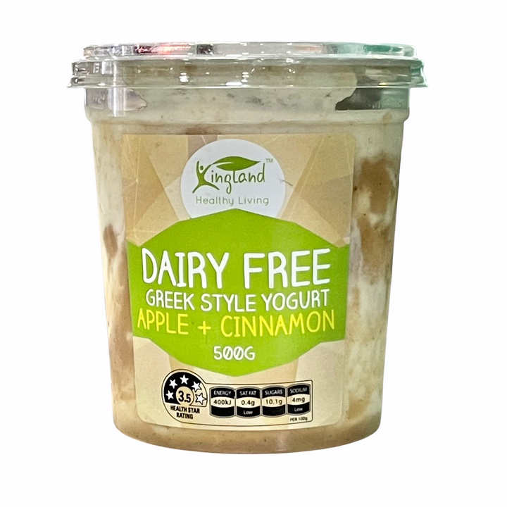 Kingland Dairy Free Greek Style YogurtApple & Cinnamon 500g Vegan
