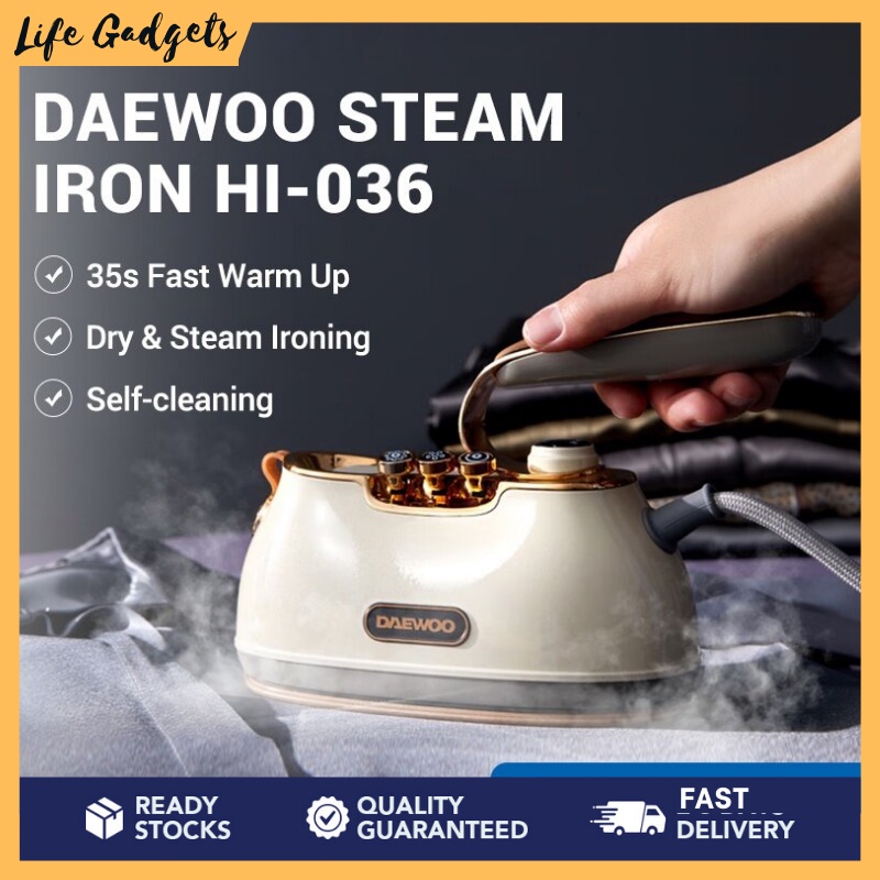 DAEWOO Iron Steamer Handheld Garment Steam Iron Machine Steam Hanging