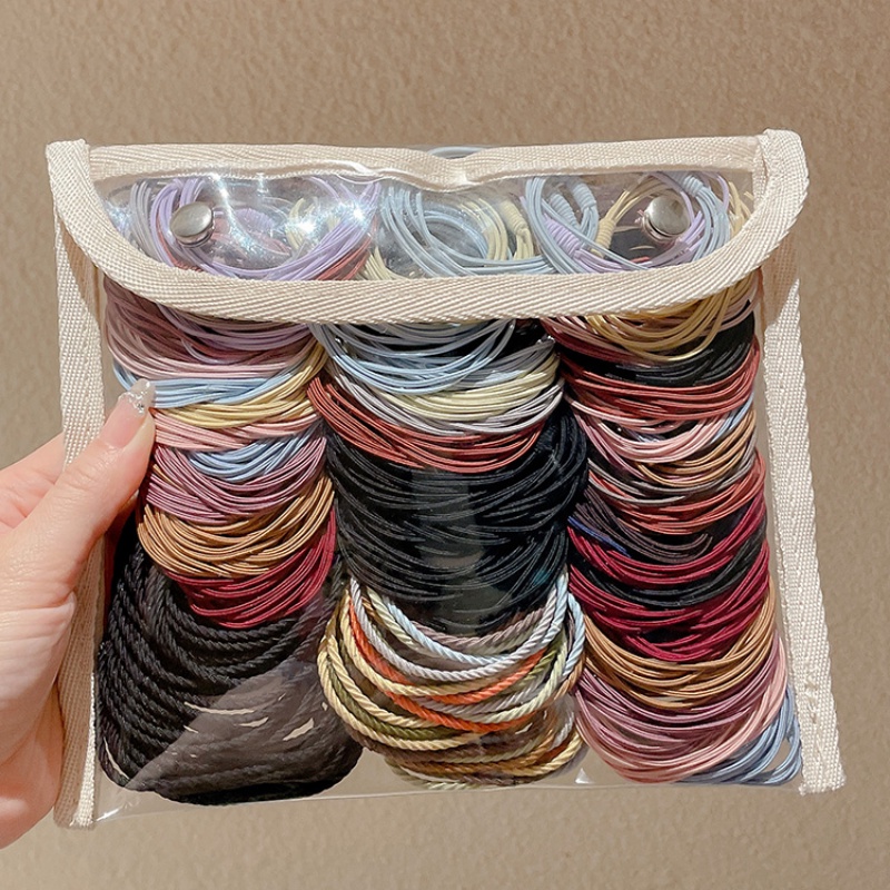 50pcs Set Hair Tie Korean Fashion Hair Ring Does Not Hurt Hair Cute ...