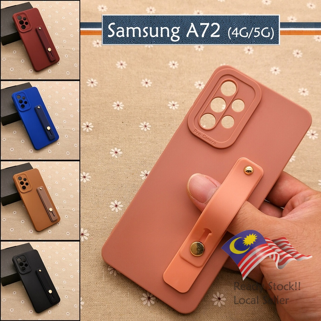 Samsung Galaxy A72 / A72 5G Plain DIY Ring I-Ring Back Silicone Case ...