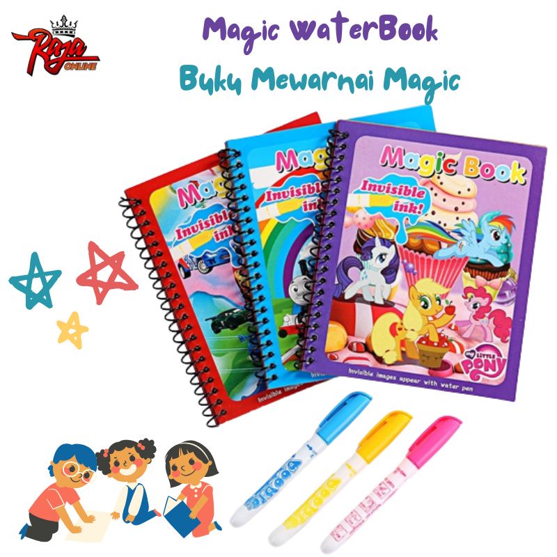 Ddm6 Magic Waterbook Viral Magic Coloring Book Coloring Book Shopee