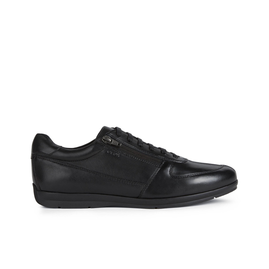 GEOX Men Adrien Lace Up Leather Shoes - Black U267VC-000LM-C9999F2 ...