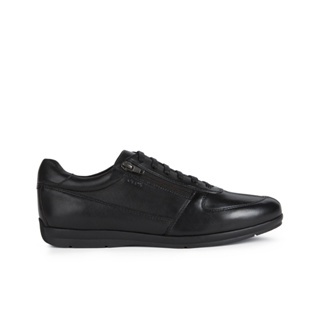 Geox® UOMO SYMBOL D: Leather Shoes black Man