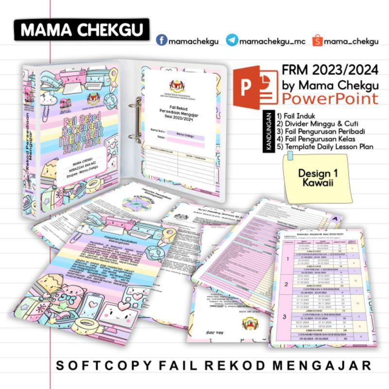 SOFTCOPY FAIL REKOD MENGAJAR GURU SESI 2023/2024 (SOFTCOPY EDITABLE ...