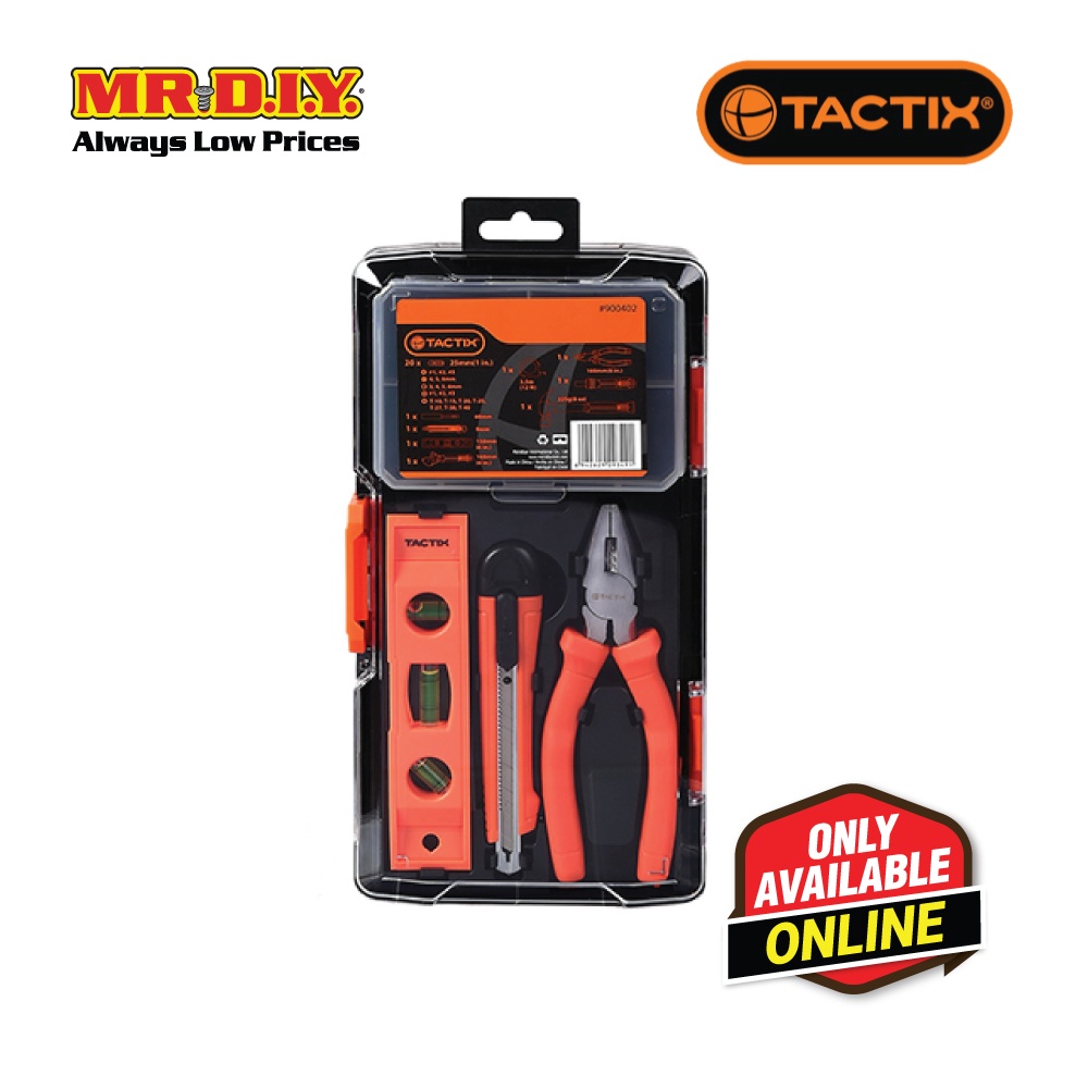 TACTIX General Tool Set (28 pieces) | Shopee Malaysia