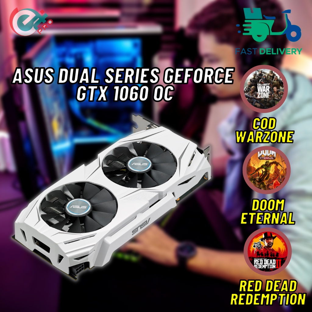 ASUS DUAL-GTX1060-O6G | Shopee Malaysia