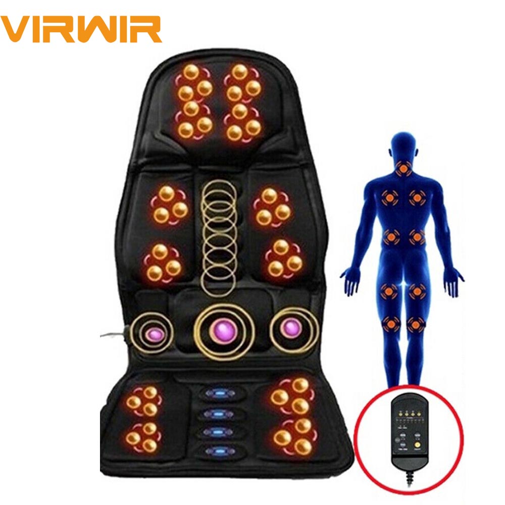 VIRWIR Car Home Seat Massager FullBody Back Neck Lumbar Chair