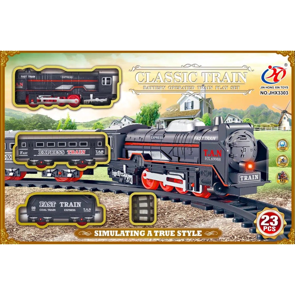 Rail King Electric Classical Train 19 piece, 23 piece& 13piece SET