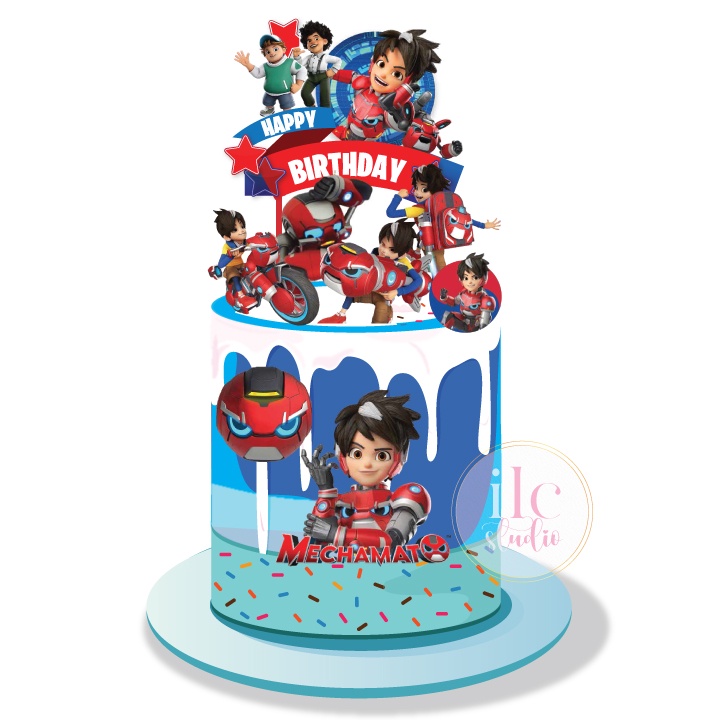 mechamato cake topper digital download | Shopee Malaysia