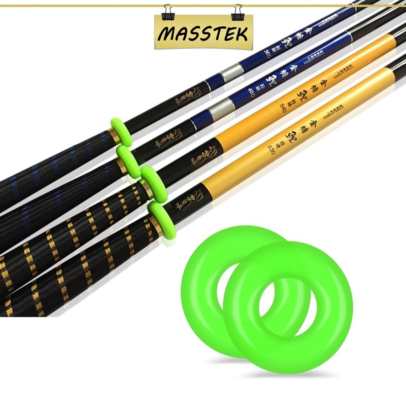 MASSTEK @Johor 1pc Fishing Rod Clip O-Shape Silicone Rod Stopper Fishing  Rod Clip Rings Anti-skid Pole Sleeve 22201