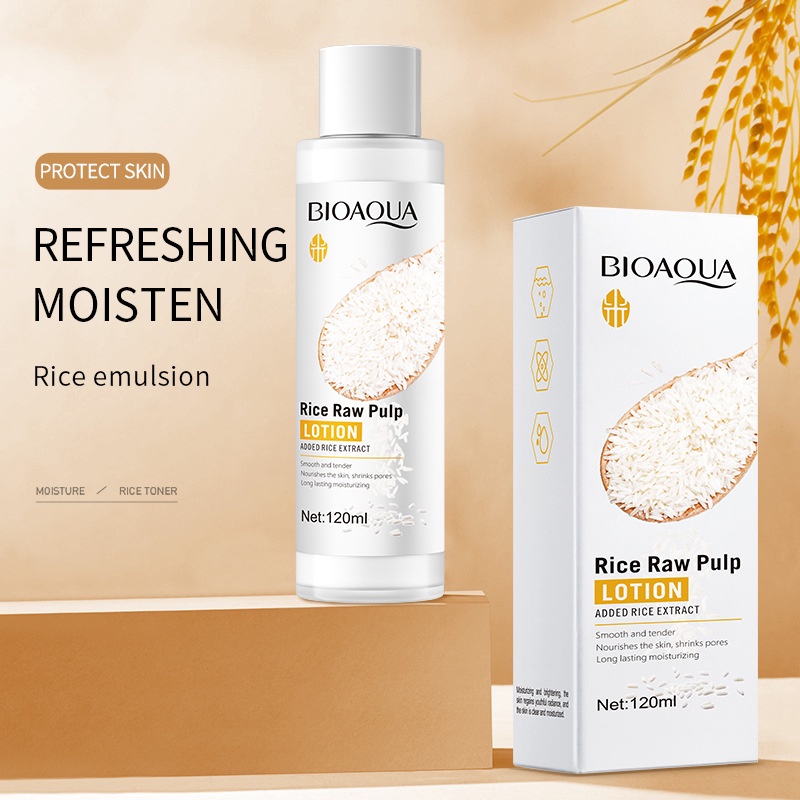 BIOAQUA Lotion Rice Raw Pulp Nourishes the skin long lasting