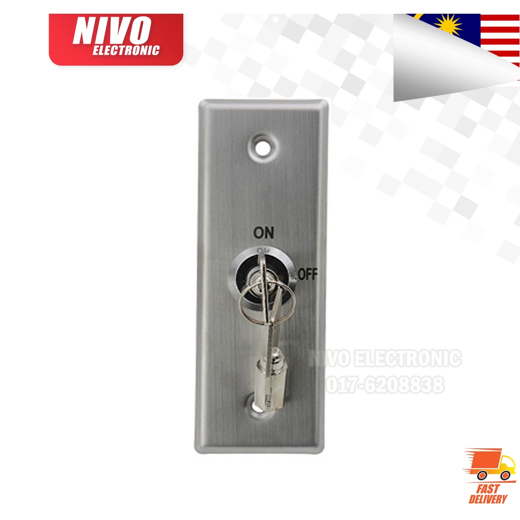 Stainless steel emergency release ON/OFF request to exit push button ...