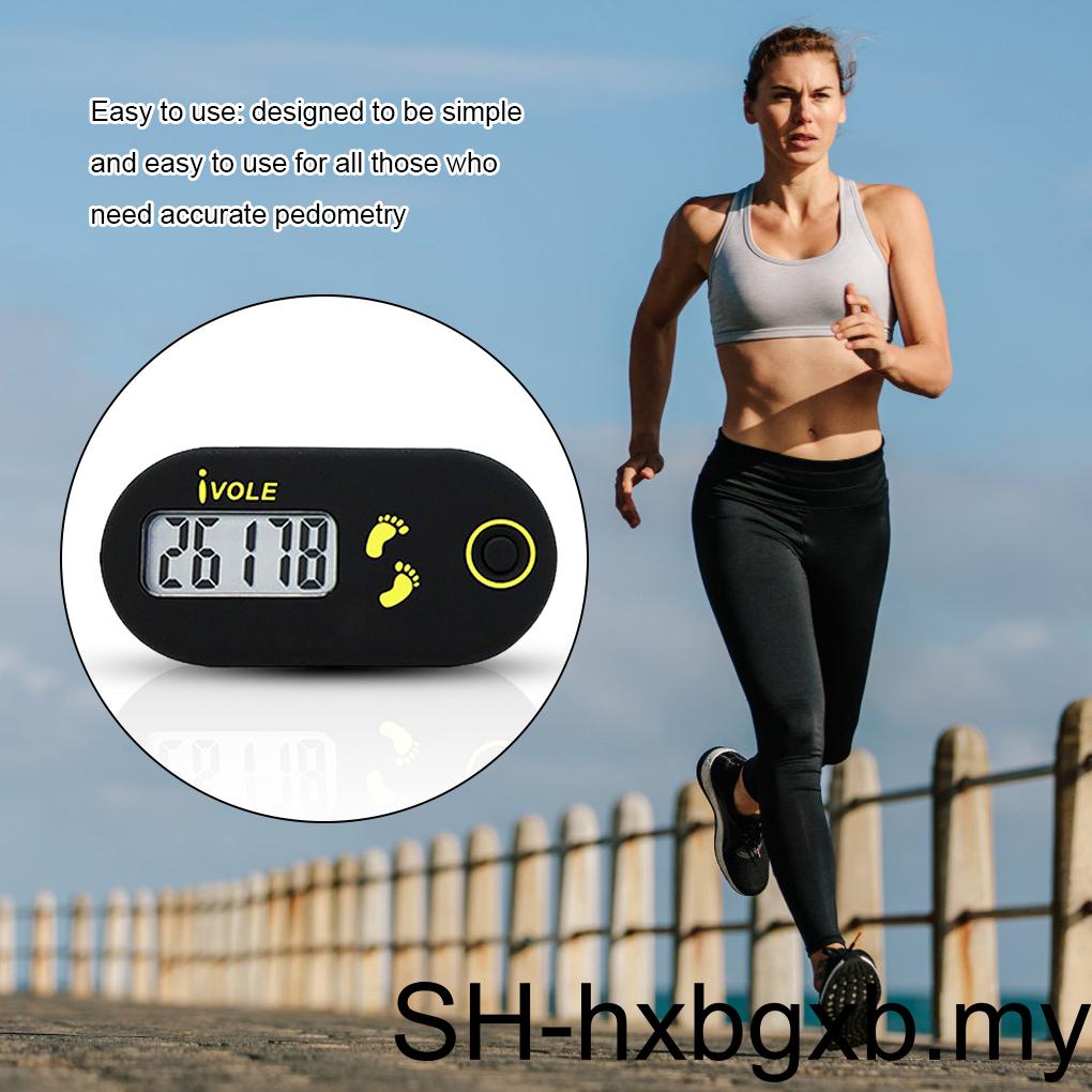 Ivole 3D Digital Step Pedometer Portable Walking Running Distance ...