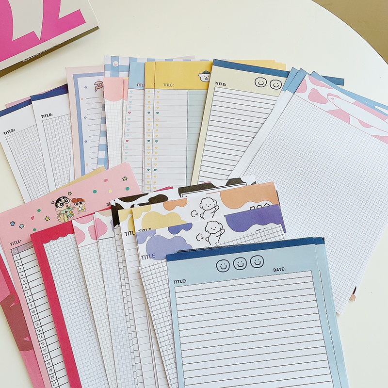 Random No Repetition B5 Cute Study Paper Journal Material Student Non