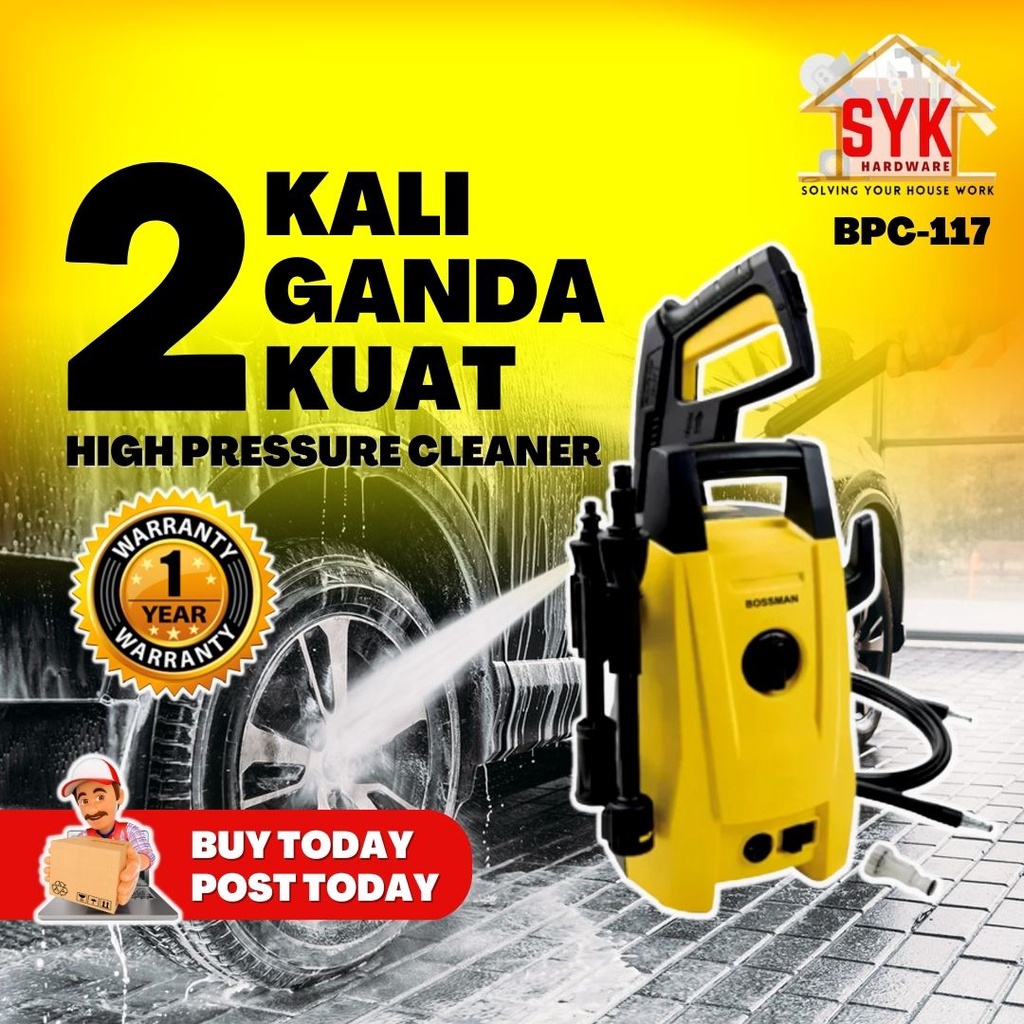 SYK Bossman BPC117 Machine High Pressure Cleaner Water Jet Sprayer