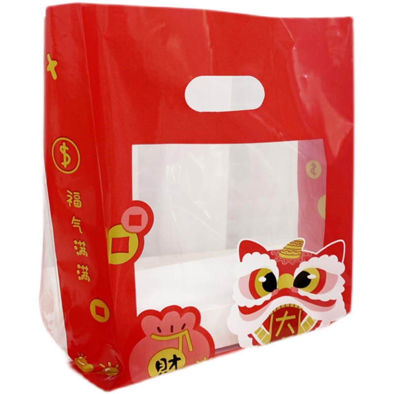 CNY Plastic Gift Bag Cookies Bag Shopee Malaysia