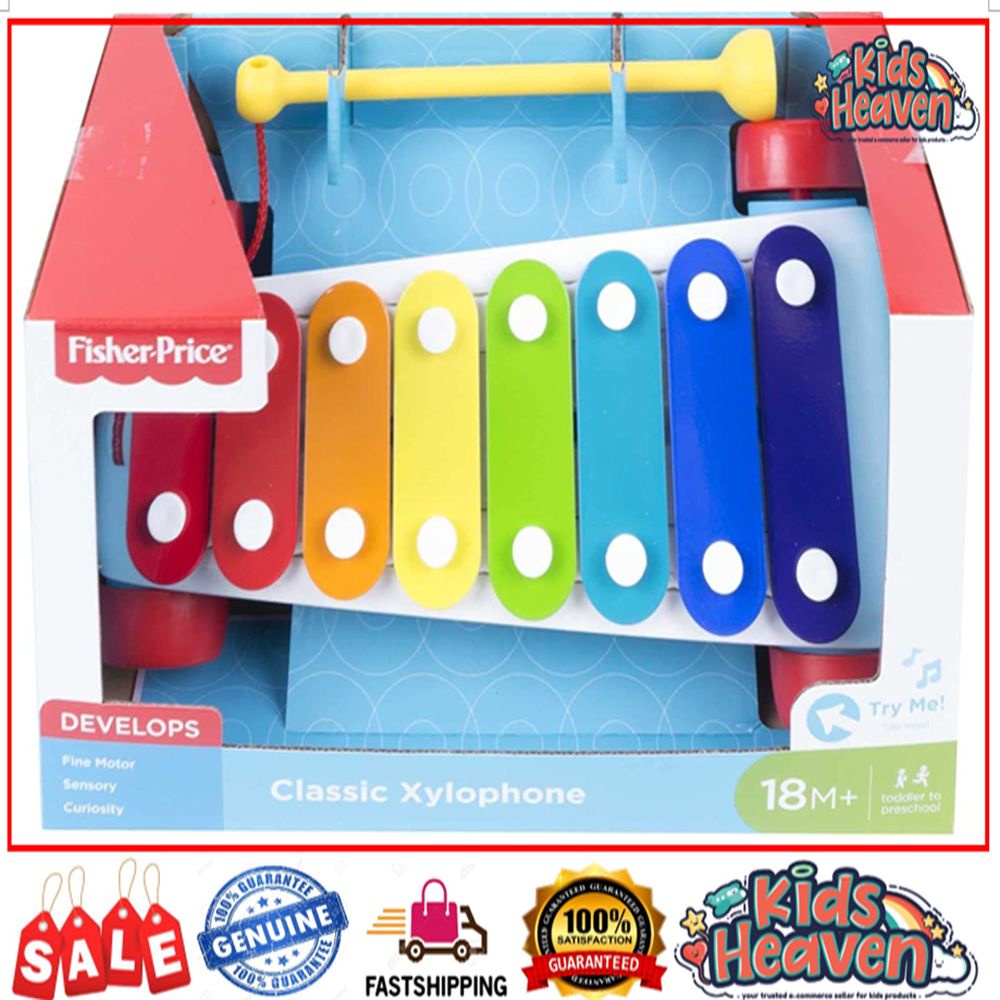 Fisher-Price Classic Xylophone Musical Instrument Pull Toy (100.0% ...