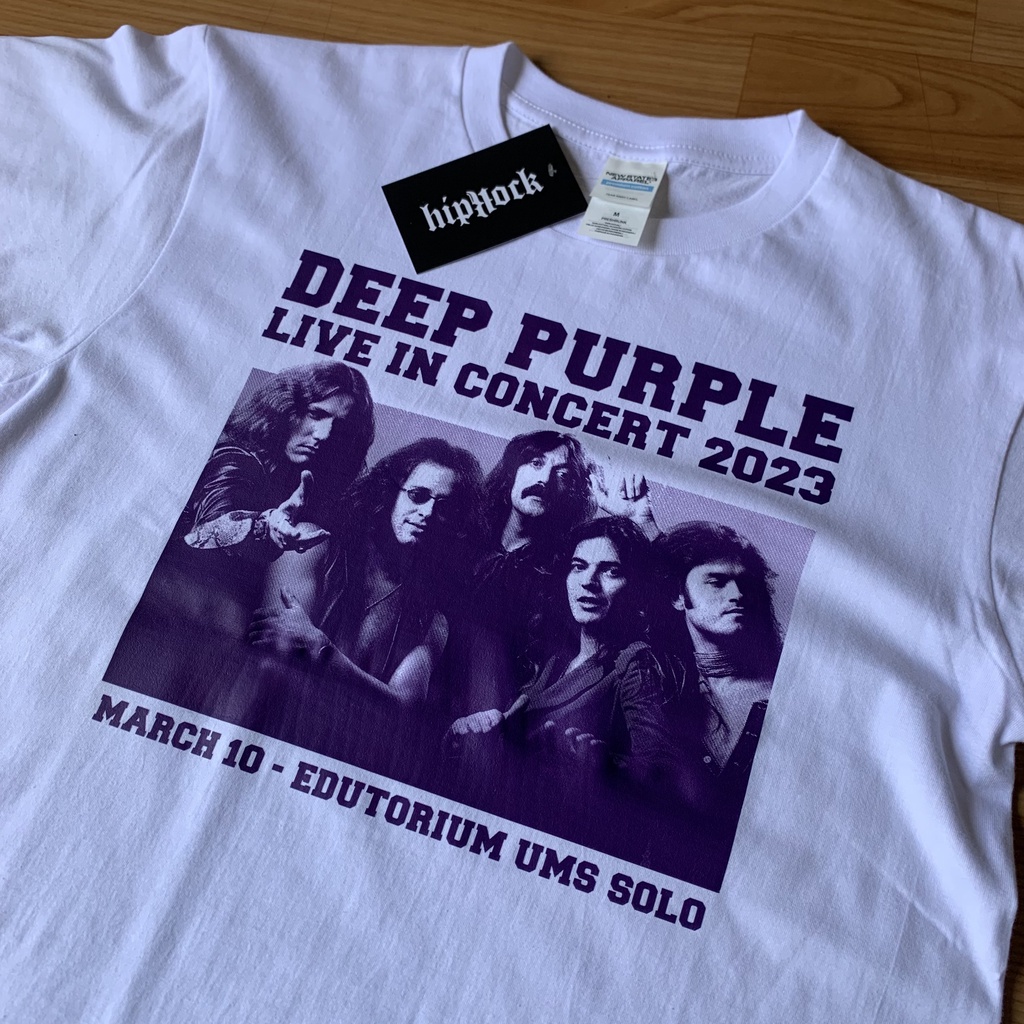 Tshirt BAND DEEP PURPLE LIVE CONCERT SOLO 2023 Nsa PREMIUM KAOS RAP