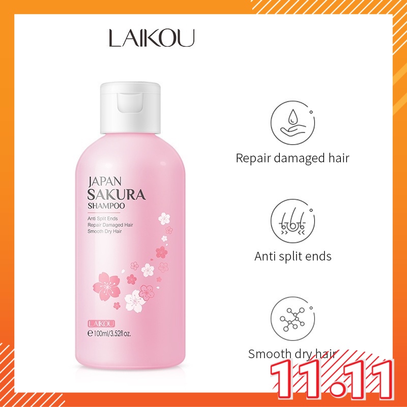 MAY LAIKOU Japan Sakura Shampoo Anti Split Ends Repair Damaged Hair ...