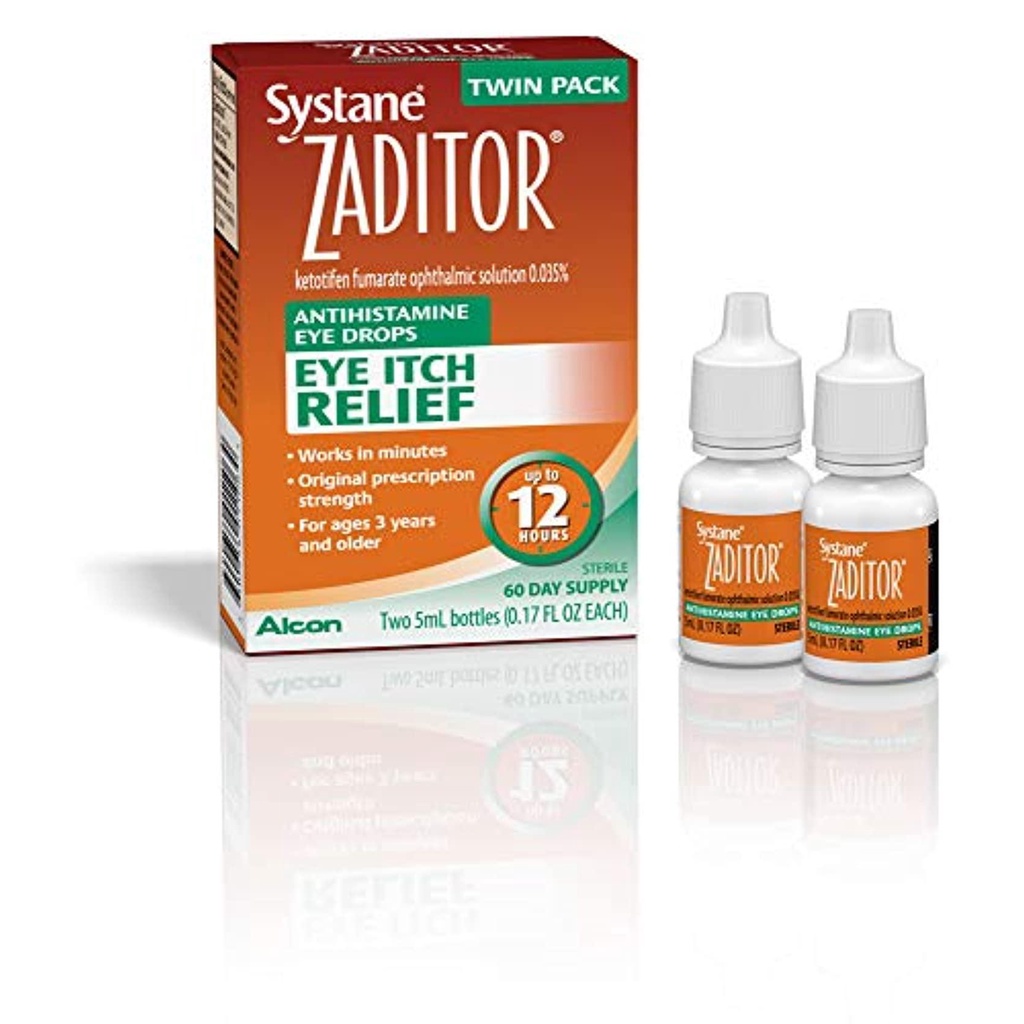 Zaditor Antihistamine Eye Drops, Twin Pack, 5mL Each Shopee Malaysia