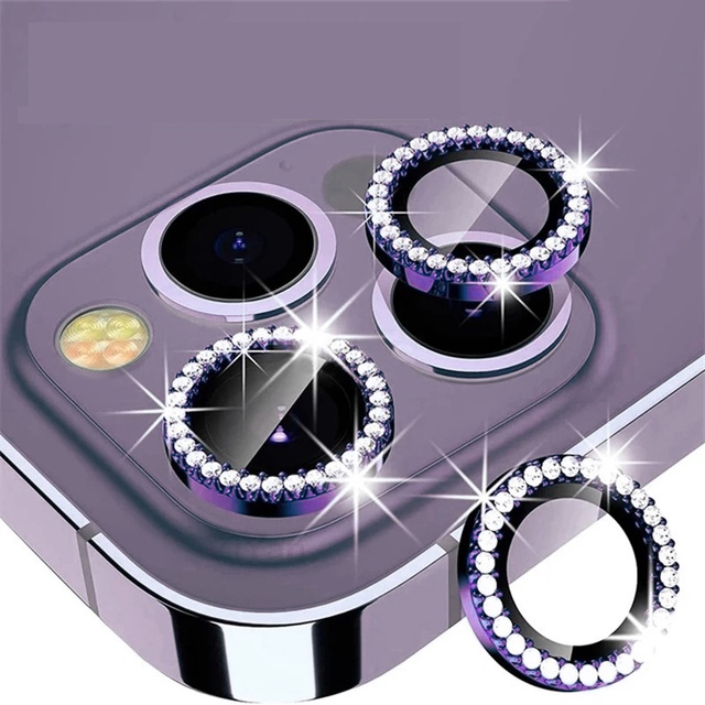 Glitter Diamond Camera Protector Lens Cover For iPhone 14 13 Pro Max 12