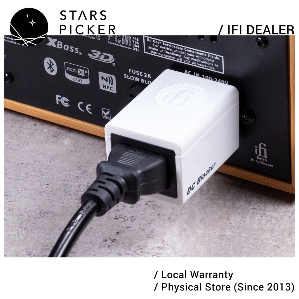 iFi audio DC Blocker Reduces noisy transformer hum caused by DC on