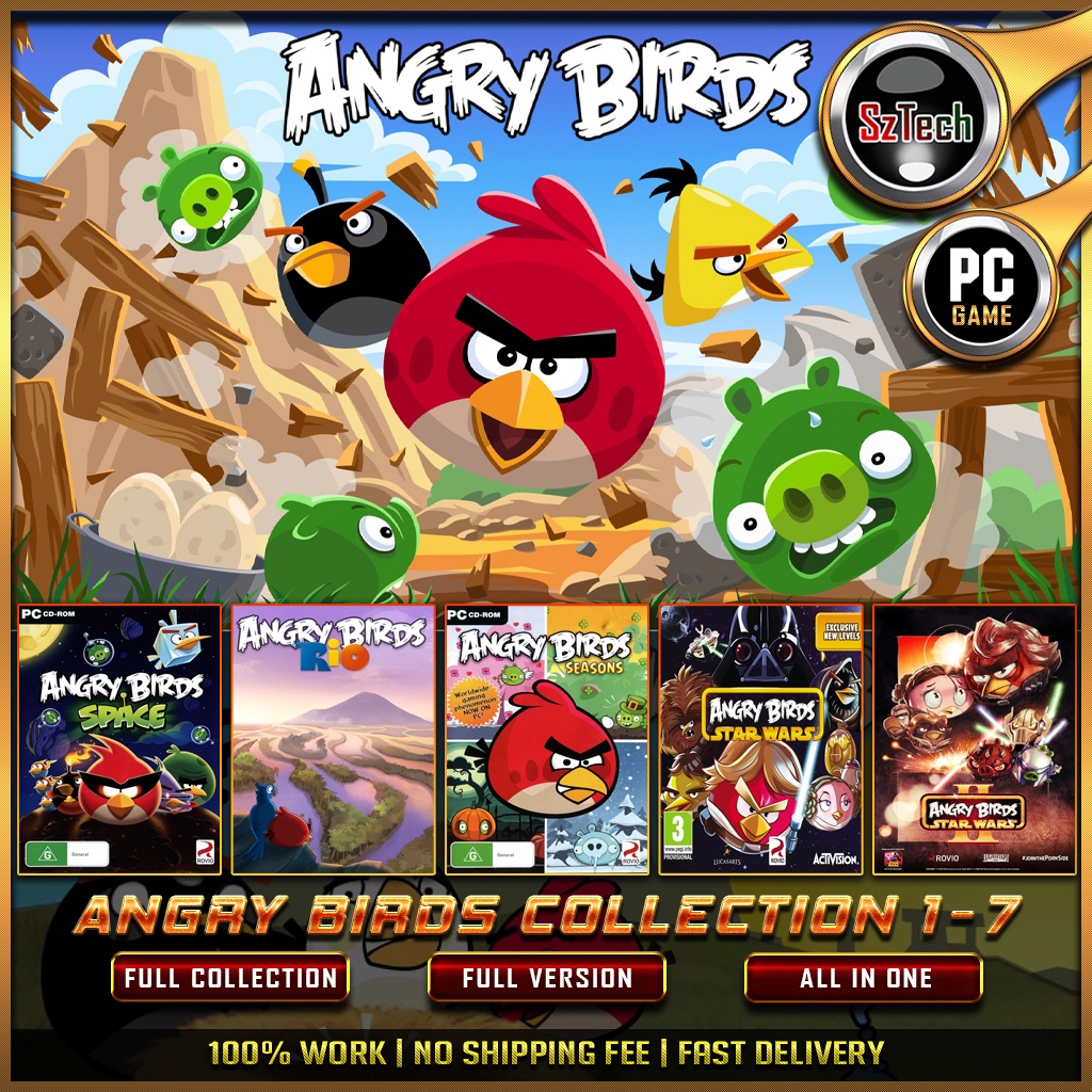 Angry Birds 1-7 [PC GAME] 🔥 [ DIGITAL DOWNLOAD] 🔥Classic Games🔥Arcade ...