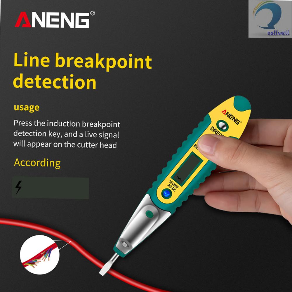 [Local Fast delivery] ANENG Testing Pen VD700 AC/DC 12250V LCD Digital