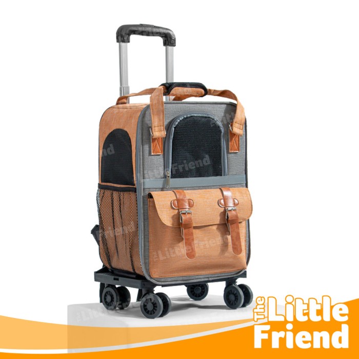 Dog Cat Trolley Bag Trolley Backpack Suitcase For 4wheel Animals