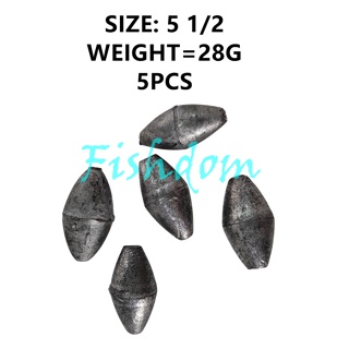 FISHDOM Lead Fishing Sinker Round Shape RS Batu LadungPancing