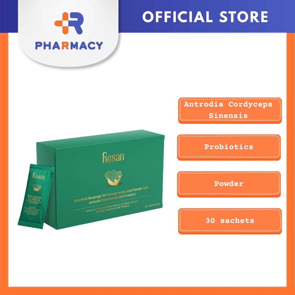 R Pharmacy | Resan Antrodia Cordyceps Sinensis And Probiotic Powder 30s ...