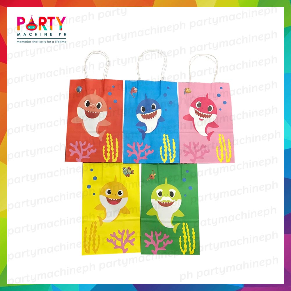 baby shark giveaways for birthday / baby shark paper bag / baby shark