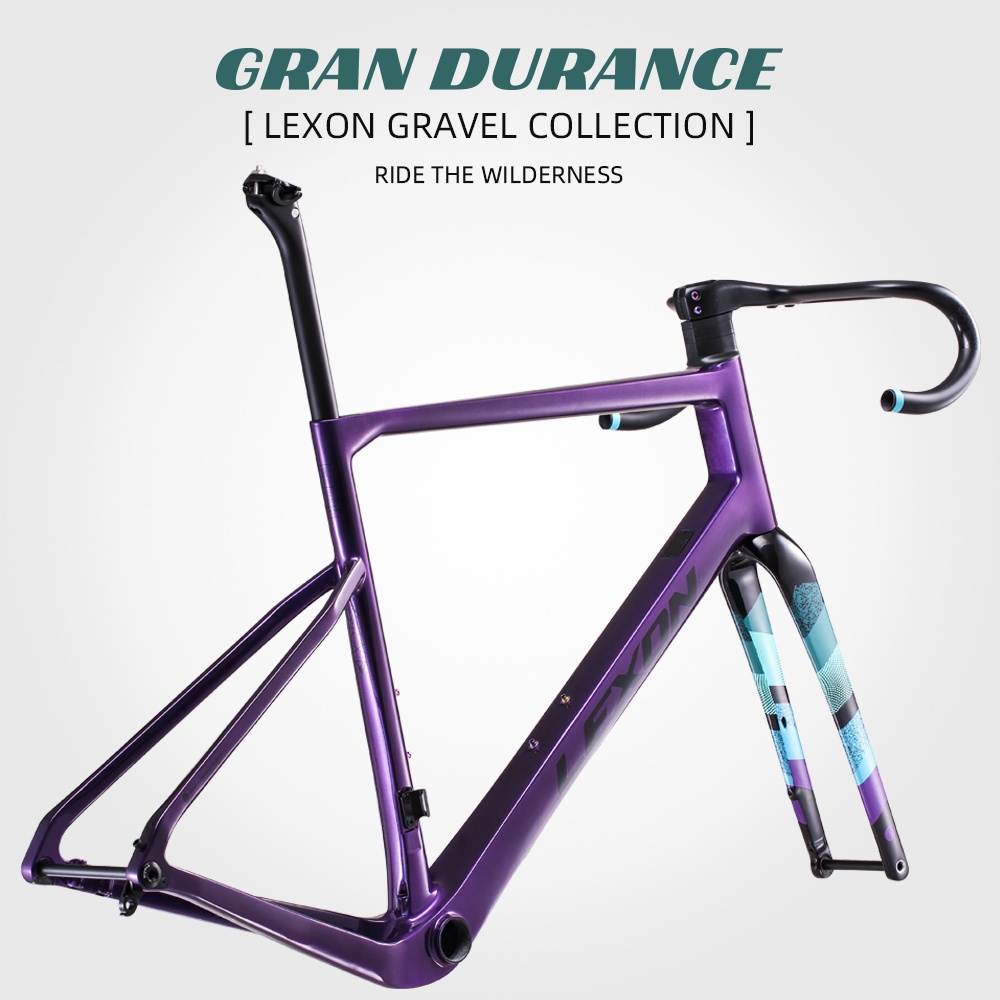 Lexon New Carbon Gravel Bike Frame Disc Brake Framework Carbon Gravel