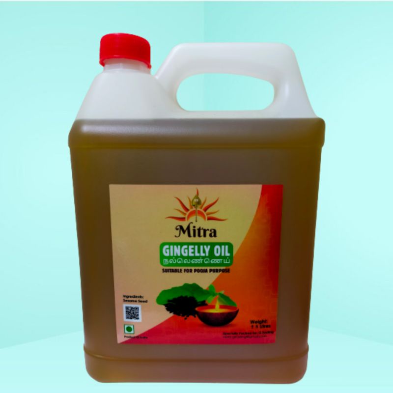 Mitra Gingelly Oil Nallennai 5 Litre Pooja oil Prayer oil
