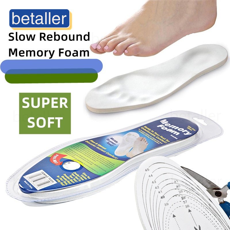 1Pair Memory Foam Shoes Pad Breathable Absorbing Mildew Proof Latex