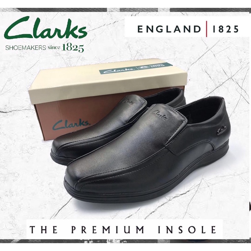 Clarks Good Quality Men s Black Formal Shoes Kasut Pejabat Clarks Rasmi Berkualiti Mampu Milik Shopee Malaysia