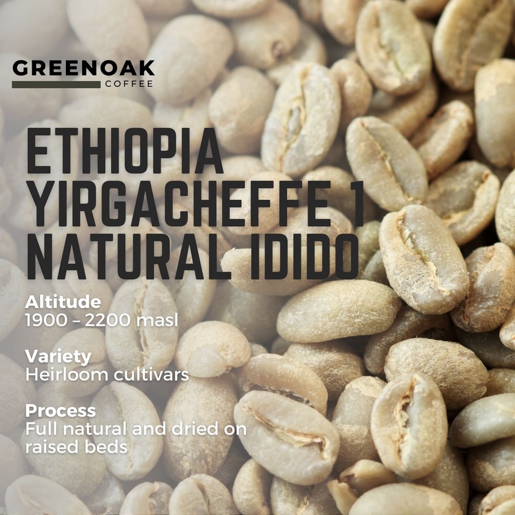 Ethiopia Yirgacheffe G1Q1 Natural Idido Raw Coffee Beans Unroasted