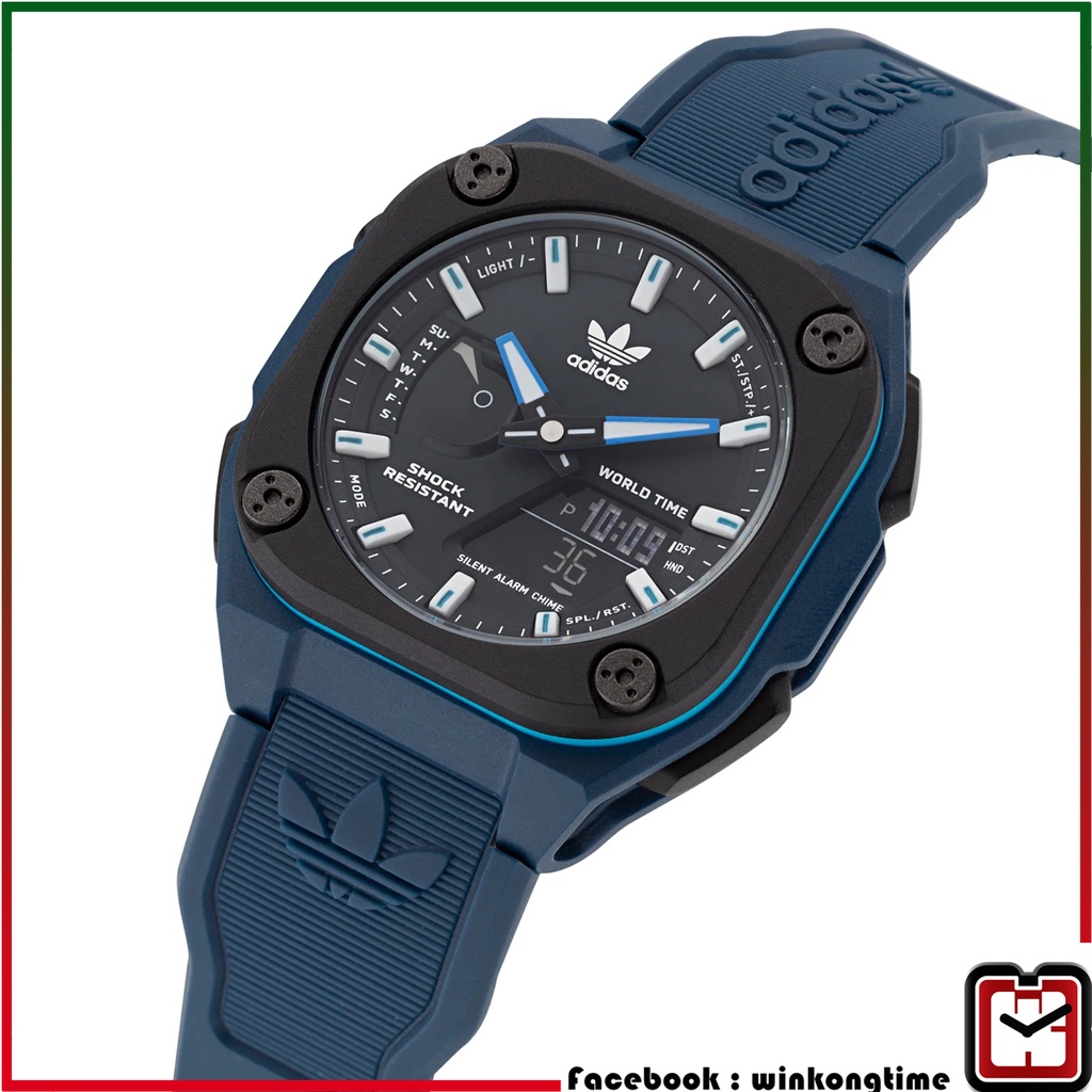 ADIDAS ORIGINALS ANALOGDIGITAL 2545 BLUE (1 Years International Warranty) Shopee Malaysia