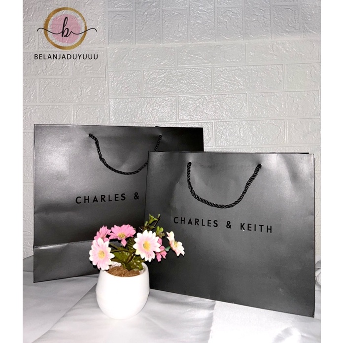 Paper bag charles and keith 2019 sale