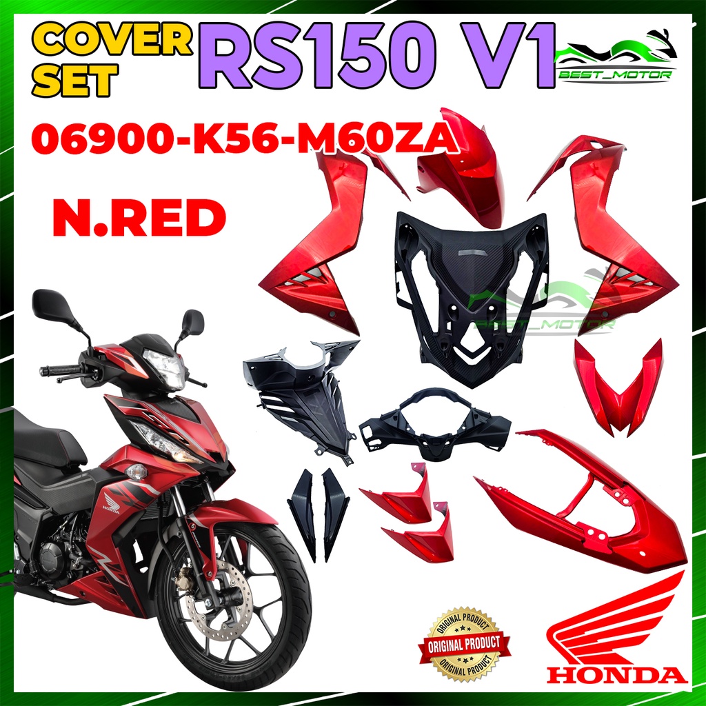 100% ORIGINAL HONDA RS RS150 V1 / RS150R /RS 150 COVERSET COVER SET ...