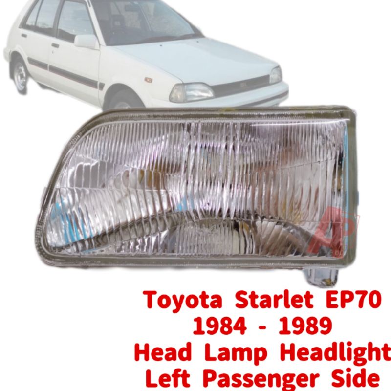 Toyota Starlet EP70 Head Lamp Headlight 1984 - 1989 New Left Passenger ...