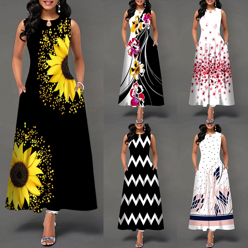 Maxi sunflower dress best sale