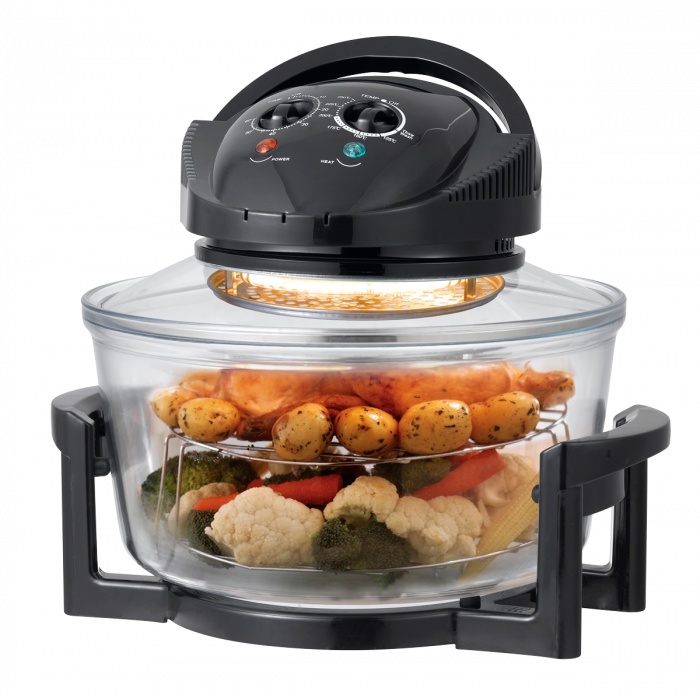 La gourmet Crystalline Air Fryer 12L (Turbo Roaster) Black Shopee