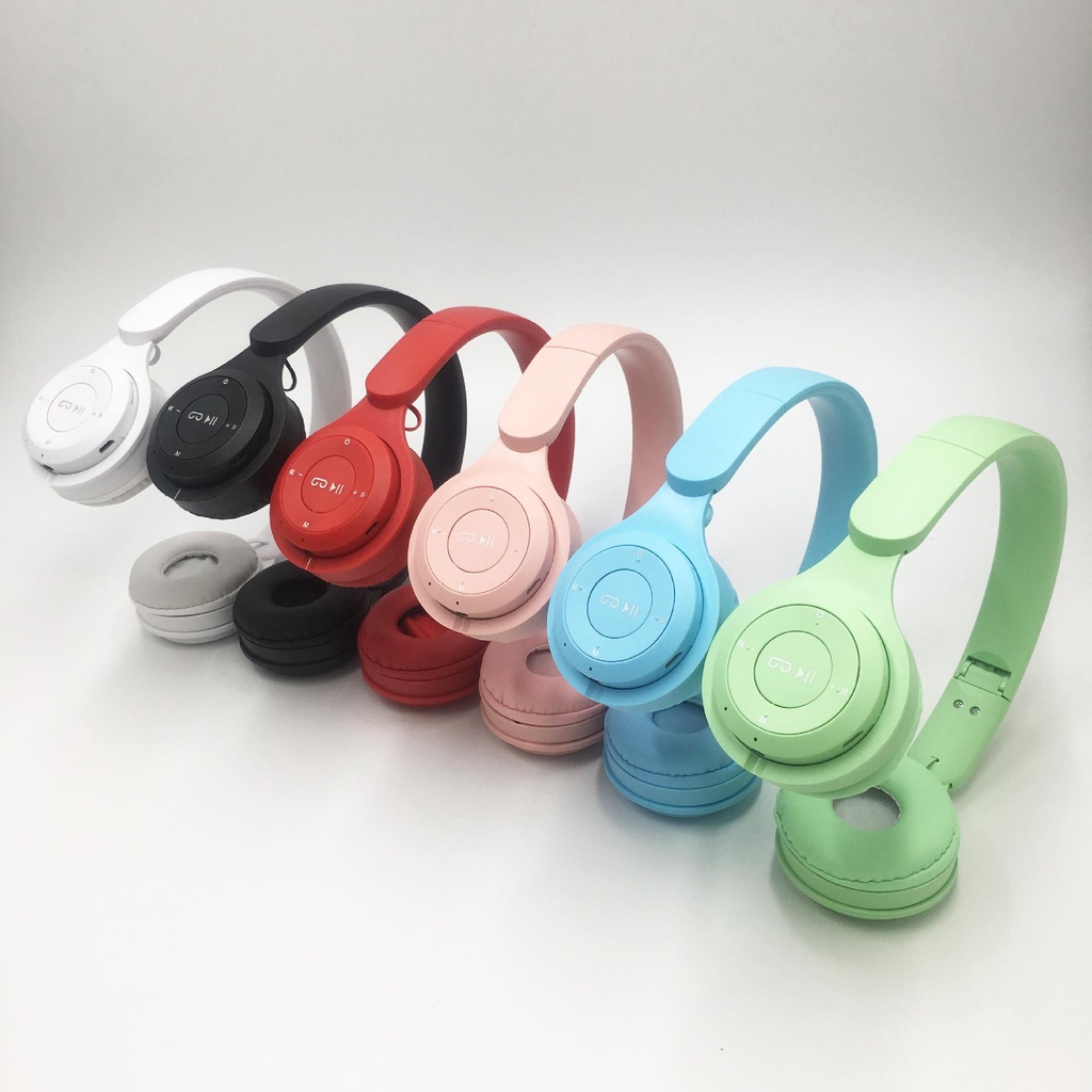 P47 Bluetooth Headset Wireless Headphone with Mic Microphone