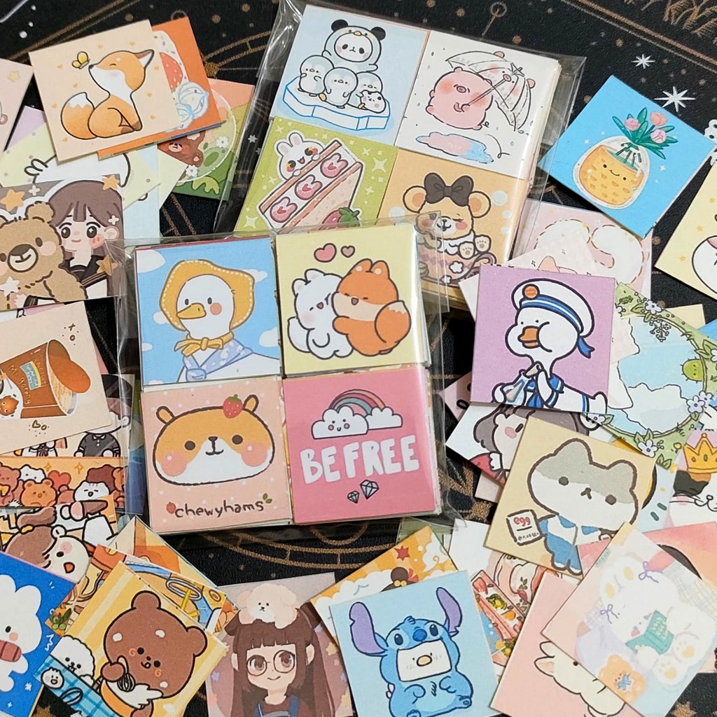 100stickers Sticker Seal Packing Packaging Cute Sticker Freebies ...