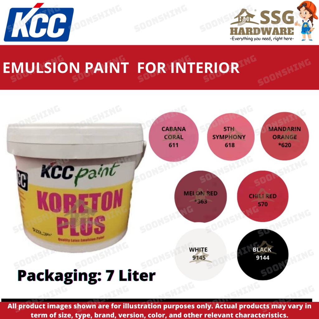SS522 KCC Koreton Plus Interior Emulsion Paint 7 Litre / Cat Kapur ,Cat ...