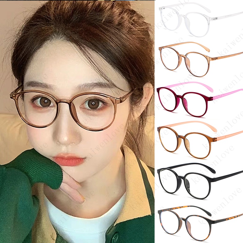 Women's Anti-Fatigue Anti-Blue Light Oval Glasses Lightweight Design ...
