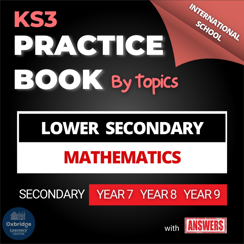 S10 Lower Secondary Mathematics Practice Book + Answer Year 7 Maths